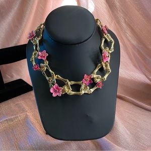 Betsey Johnson - Flower Bamboo Collar Necklace
